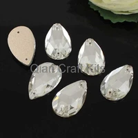 500pcs clearteardrop sew on rhinestone foiled flatback faceted crystal trim 1014mm or you pick color