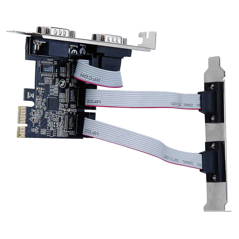 PCI-E 1X до 4 портов последовательный добавить на карту мульти RS232 DB9 COM последовательное Расширение I/O riser card TXB077