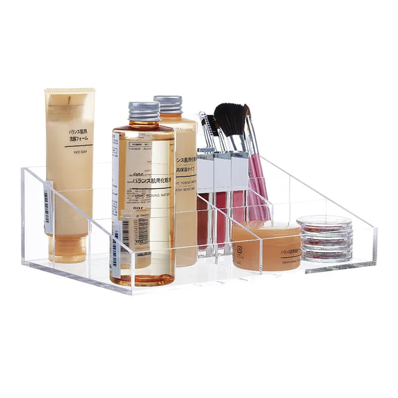 Прозрачный Настольный ящик для хранения косметики стол платья средства по уходу