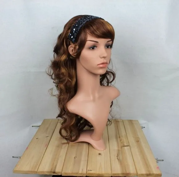 Высококачественная Реалистичная пластиковая женская Манекен голова с волосами