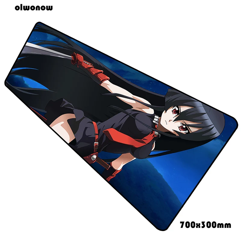 Size 700x300x2mm Akame ga kill коврик для мыши 70x30 см игровой коврик для мыши Аниме гаджет notbook Настольный коврик офисный коврик для мыши игры pc геймер коврики - Цвет: Size 700x300x2mm