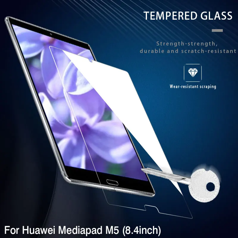 8.4 inch С уровнем твердости 9 H Защитная пленка для планшета 8,4 ''для huawei Mediapad M5 Экран протектор Стекло 10,8'' для huawei Mediapad M5 крышка защитная пленка - Цвет: 8.4 inch