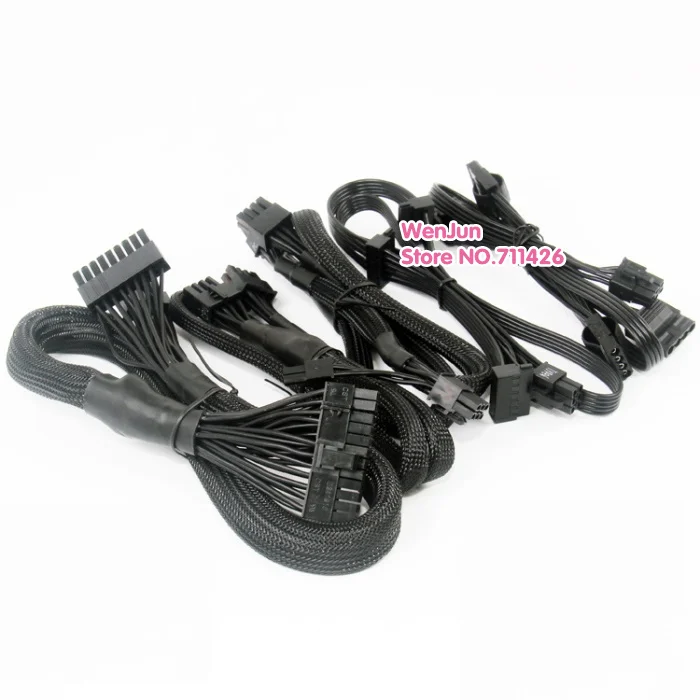 ЦП 8(4 + 4) pin/ ATX 24pin / PCI E Dual 8pin(6 2) SATA 15pin IDE 4 контактный модульный кабель питания для