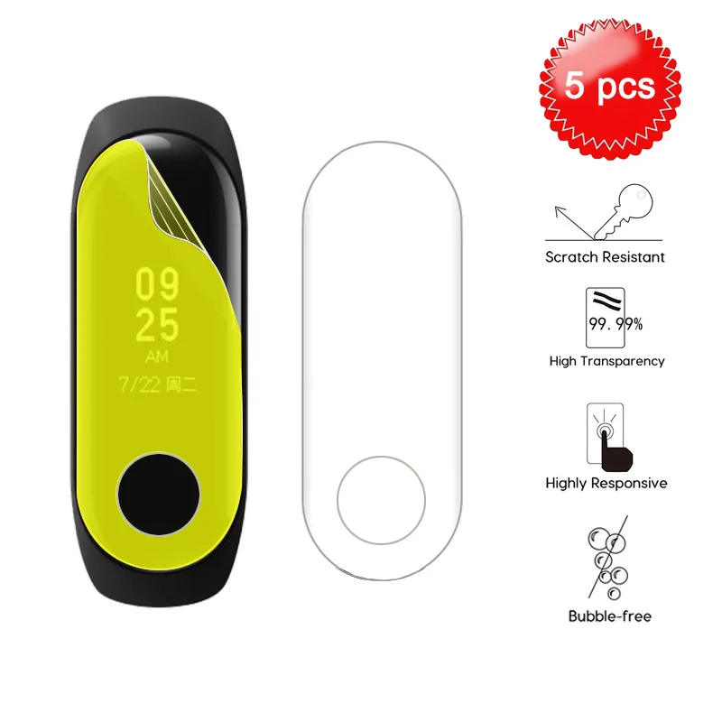 Полностью Защитная мягкая Гидрогелевая пленка для Mi band 3 Honor | Мобильные телефоны