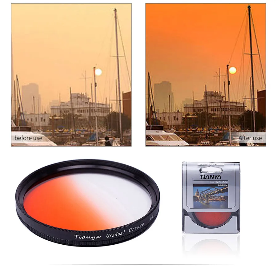 Градиентный фильтр wtianya 67 мм UV CPL ND4 ND8 ND1000 крупным планом для Canon 18 135 мм или Nikon 18 105 мм/18 140 мм