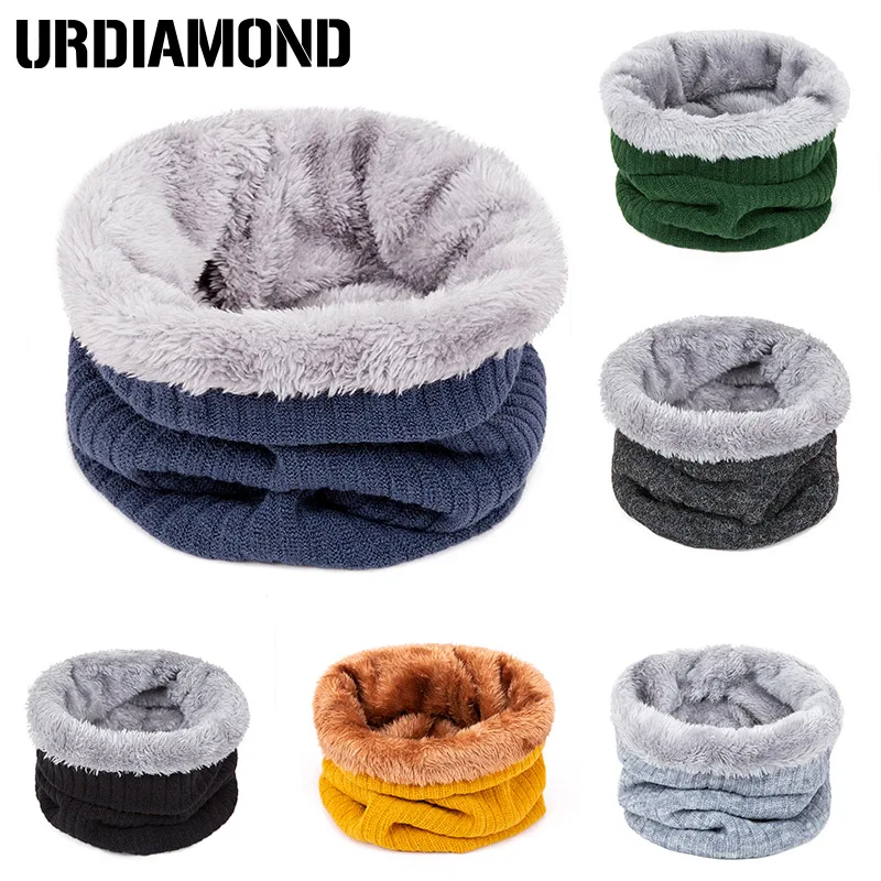 URDIAMOND, новинка, унисекс, зимний шарф для женщин и мужчин, хлопок, однотонный, вязаный, кольцо, шарфы, шею, кольцо, милый, теплый, высокое качество