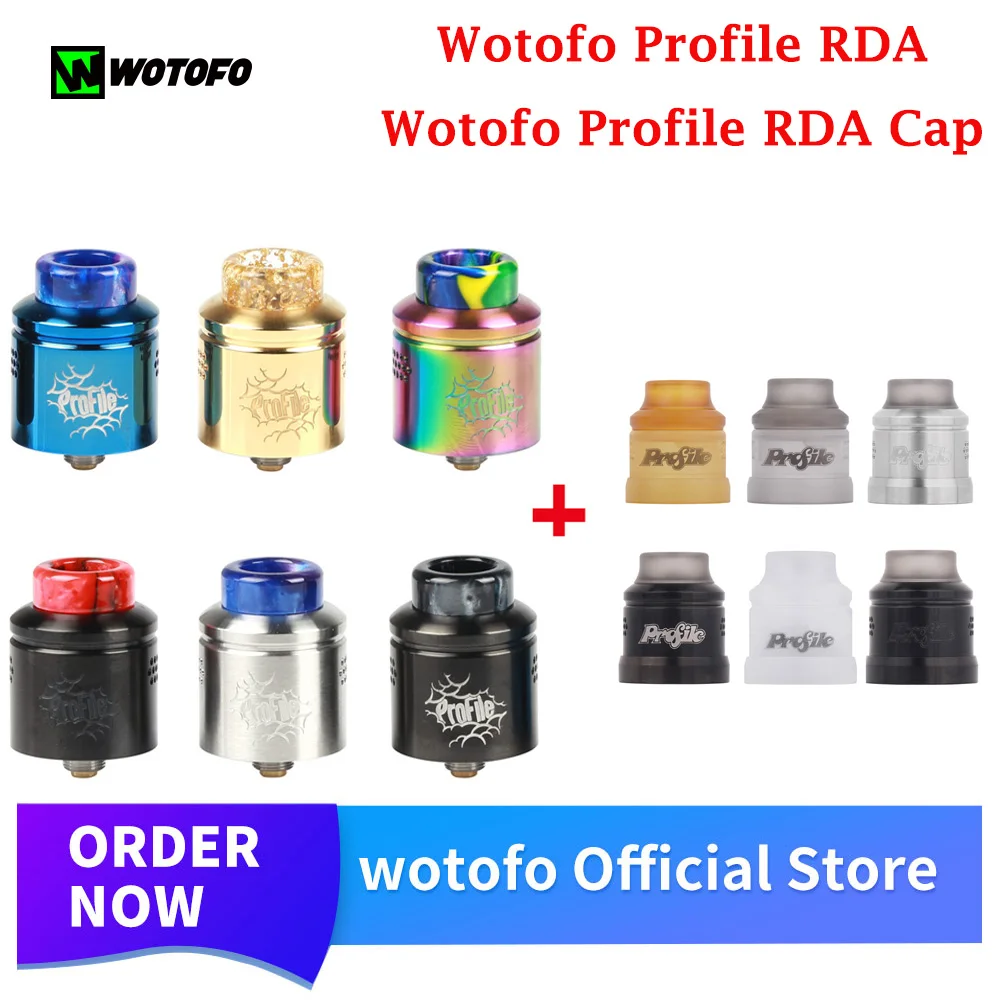 Оригинальный Wotofo профиль RDA распылитель для электронной сигареты резервуар с
