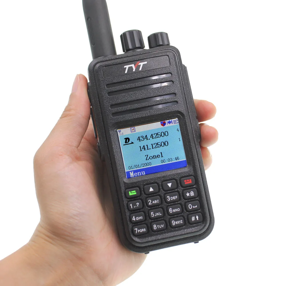 TYT MD UV380 рация DMR радио 380 VHF UHF Цифровой двухсторонний радиоприемопередатчик Dual Time