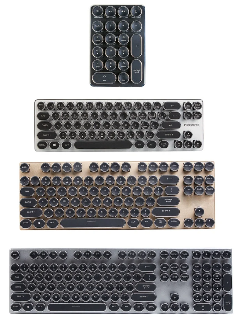 Magicforce Ретро машинка ABS Набор ключей 87/108 для MX переключатели механическая клавиатура