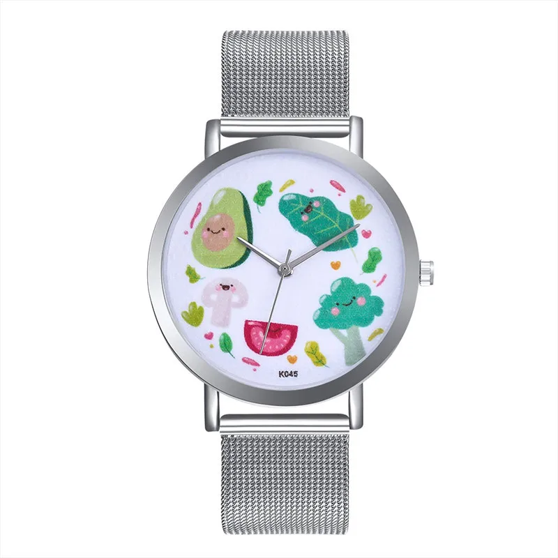 FUNIQUE Relojes Feminino ультра тонкие наручные часы для женщин авокадо сталь кварцевые