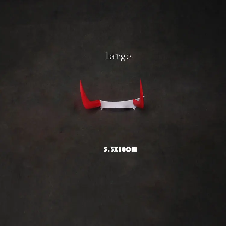 large DARLING In The FRANXX Zero Two 02 повязка на голову Devil Horn Hairband Косплей Опора прекрасный головной убор подарок на Хэллоуин - Цвет: large