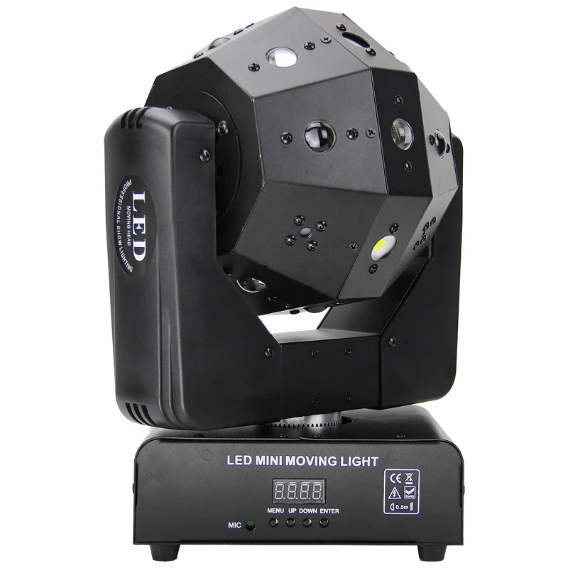 Fast shipping 16*3W RGBW led stage effect laser football light beam strobe laser 3 in i projector for dj disco moving head