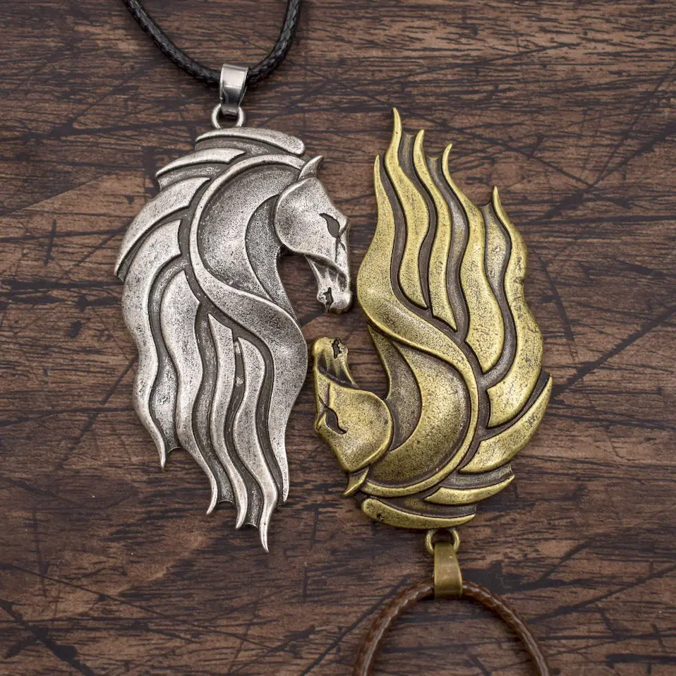 SanLan Gypsy Vanner подвеска в форме лошадиной головы талисман милое животное грива Equine