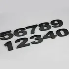 1 шт. автомобильные наклейки s Серебристые черные автомобильные Стайлинг 3D металлические буквы эмблема цифровые цифры хромированные DIY автостайлинг металлические наклейки