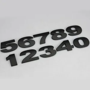 1 шт. автомобильные наклейки s Серебристые черные автомобильные Стайлинг 3D металлические буквы эмблема цифровые цифры хромированные DIY автостайлинг металлические наклейки