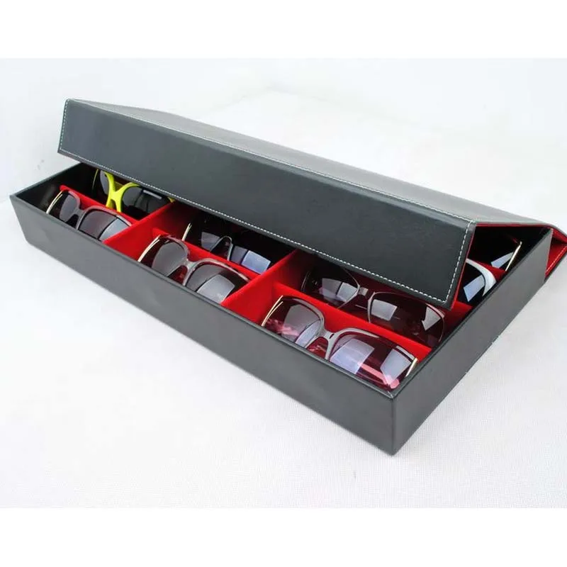 

High Quality Jewelry Sunglasses Box Women and Men Thickness Velvet Sunglass Display Case Fashion Eyewear Box Wholesale