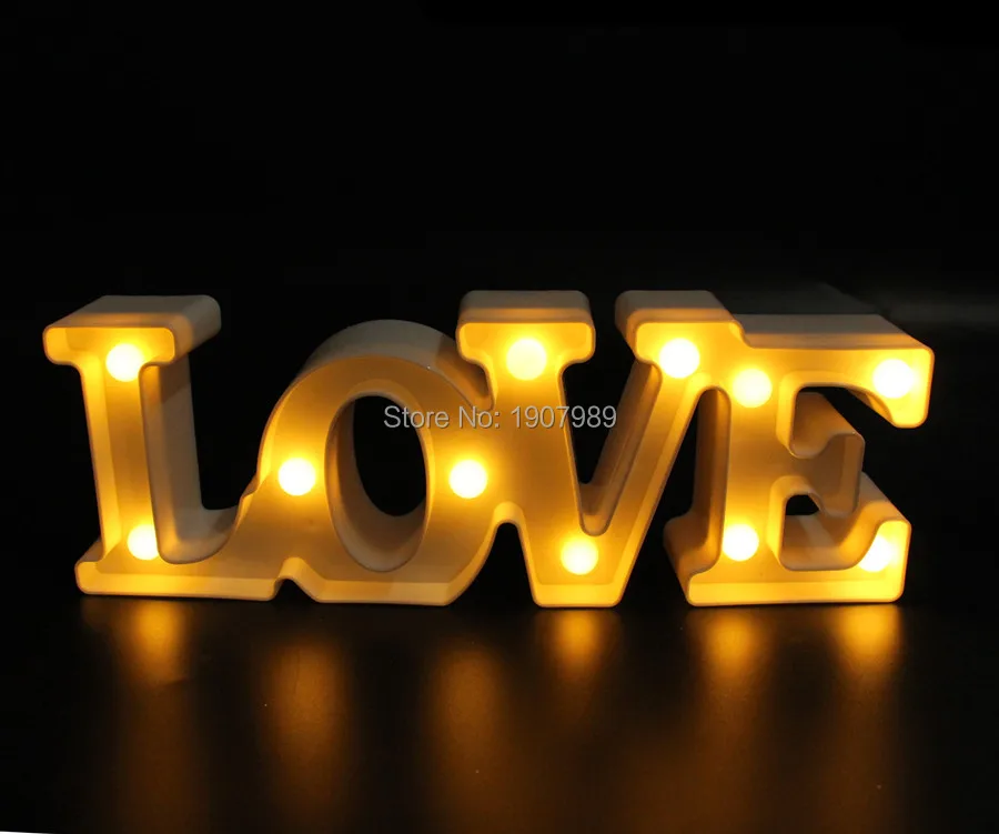 12 &quotширокий мини белый красный пластиковый&quot любовь &quotсветодиодная вывеска