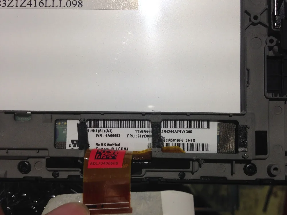 

For Lenovo Thinkpad Tablet 2 04W3886 LCD SCREEN with Touch Digitizer LCD Assembly frame bezel LP101WH4-SLA3