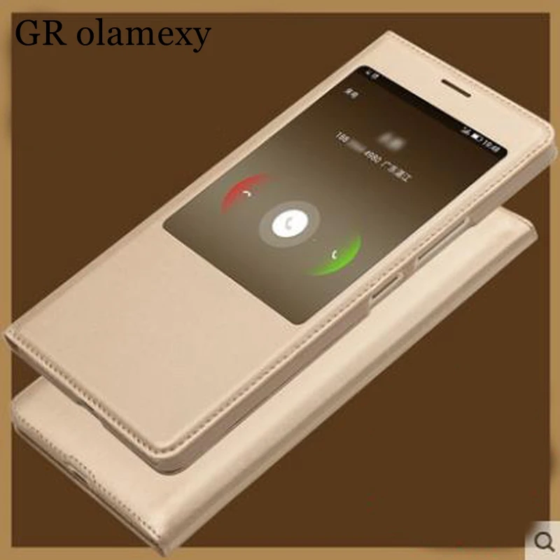 Роскошный флип чехол GR olamexy из искусственной кожи PU для Casper VIA A1 Plus + Складной