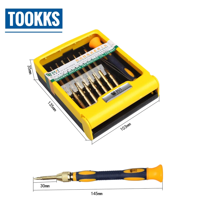 Double head BST-8749 High precision screwdriver set electronics repair screwdriver set for mobile phones and computer repair