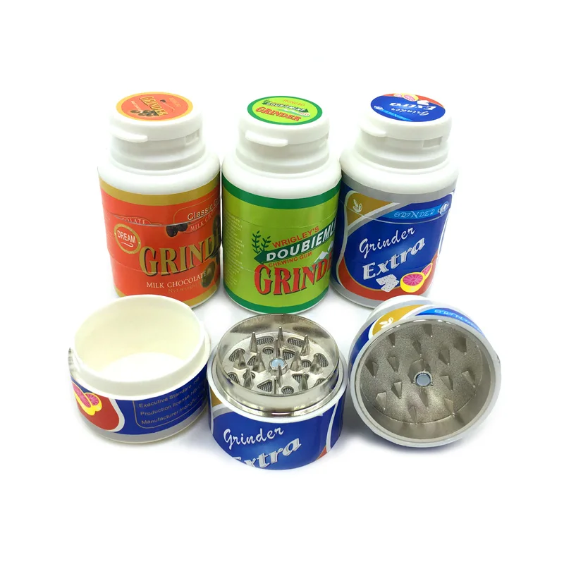 Модный бутылка для жевательной резинки металлический трехслойный газонокосилка