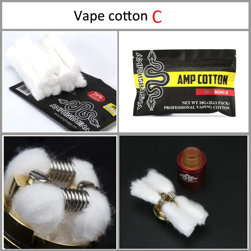 Оригинальный youthvape органический хлопок для Ecigarette rebuildable RDA RBA DIY атомайзер Паровая