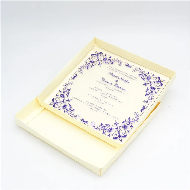 

Colorful UV printing acrylic invitations