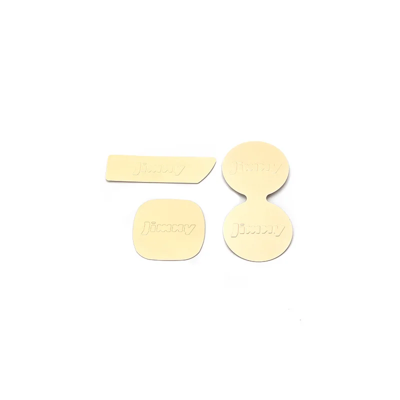 Golden SHINEKA Нескользящая Подставка под стаканчик, слот для подстаканника, внутренняя подстаканник для Suzuki Jimny, автомобильные коврики, 4 цвета, алюминий - Название цвета: Golden