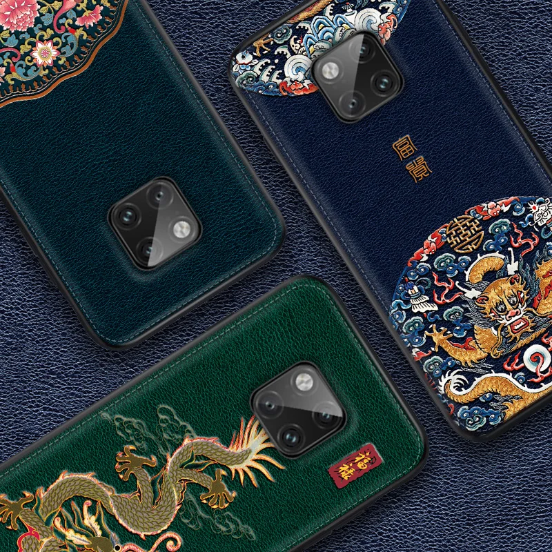 Роскошный чехол IIOZO из мягкой кожи для Huawei Mate 20 Pro Mate10 Mate20 X P10 30pro традиционный