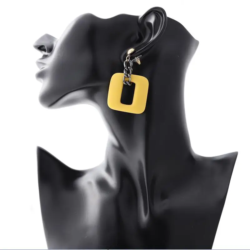 Женские серьги подвески из полимера Find Me модные брендовые геометрические сплава