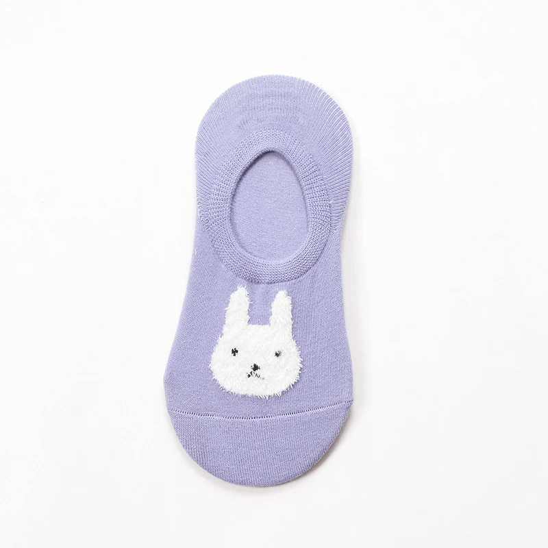 Socks 6 Новинка; короткие женские невидимые летние носки; женские носки-невидимки; Хлопковые женские носки с закрытым носком и рисунком Тоторо; забавные плюшевые носки-Тапочки - Цвет: Socks 6