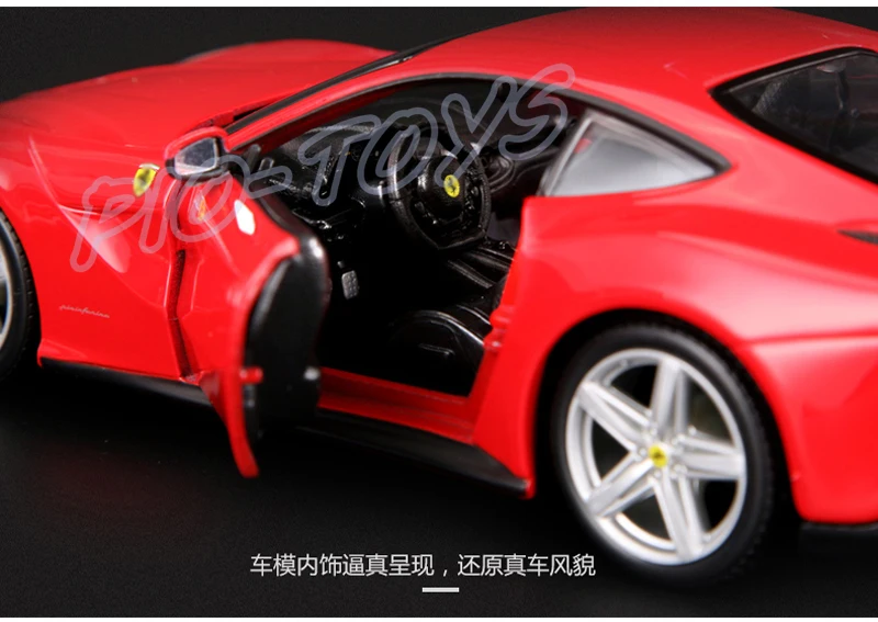 Новогодний подарок 458 F12 EN 1/24 DIY металлическая модель автомобиля родстер масштаб