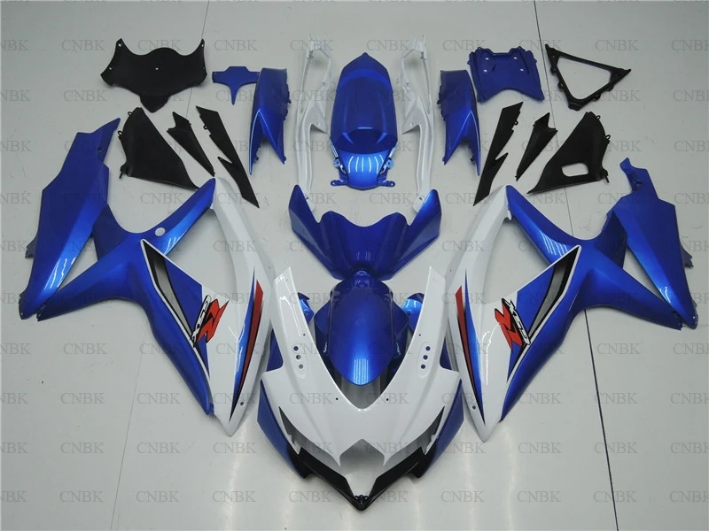 Обтекатели для Suzuki GSXR600 2008 2010 K8 10 дюймов белые синие GSXR 600 09 комплекты обтекателей