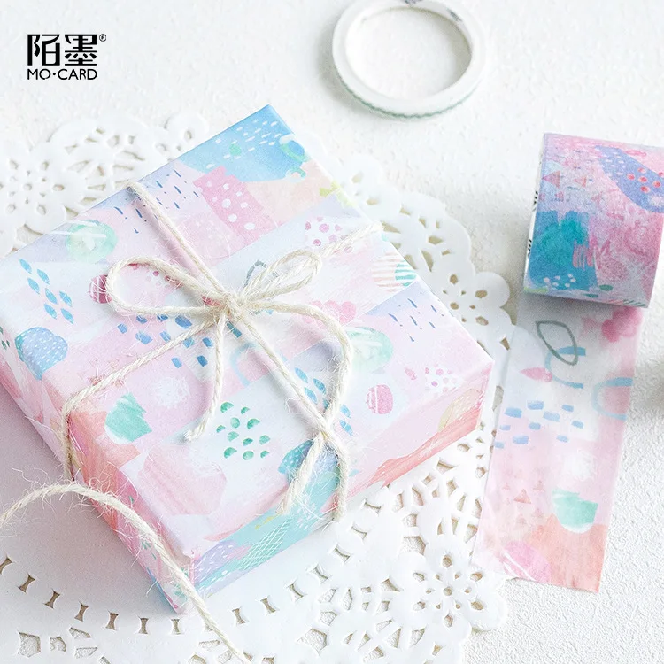 4 шт./упак. красочные лесной звезда цветы основные декоративная лента Washi DIY Скрапбукинг малярный скотч Школа канцелярских товаров