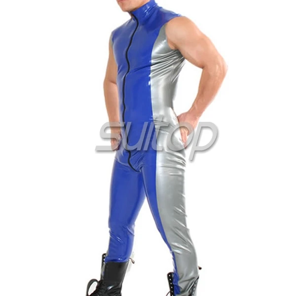 

Suitop latex rubber bodysuit with back zipper
