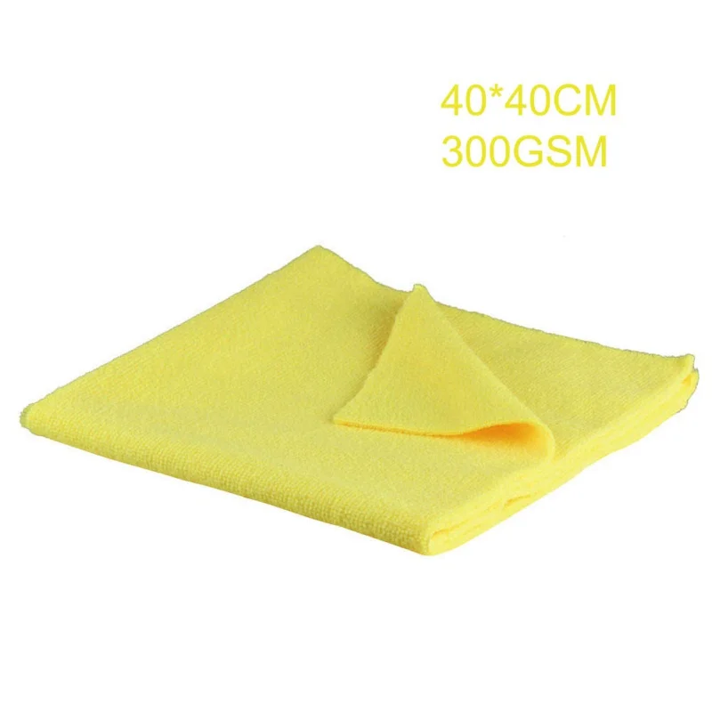 Новое полотенце из микрофибры для автодетейлинга 1 шт. 40x40 см 300 г/см ультрамягкое