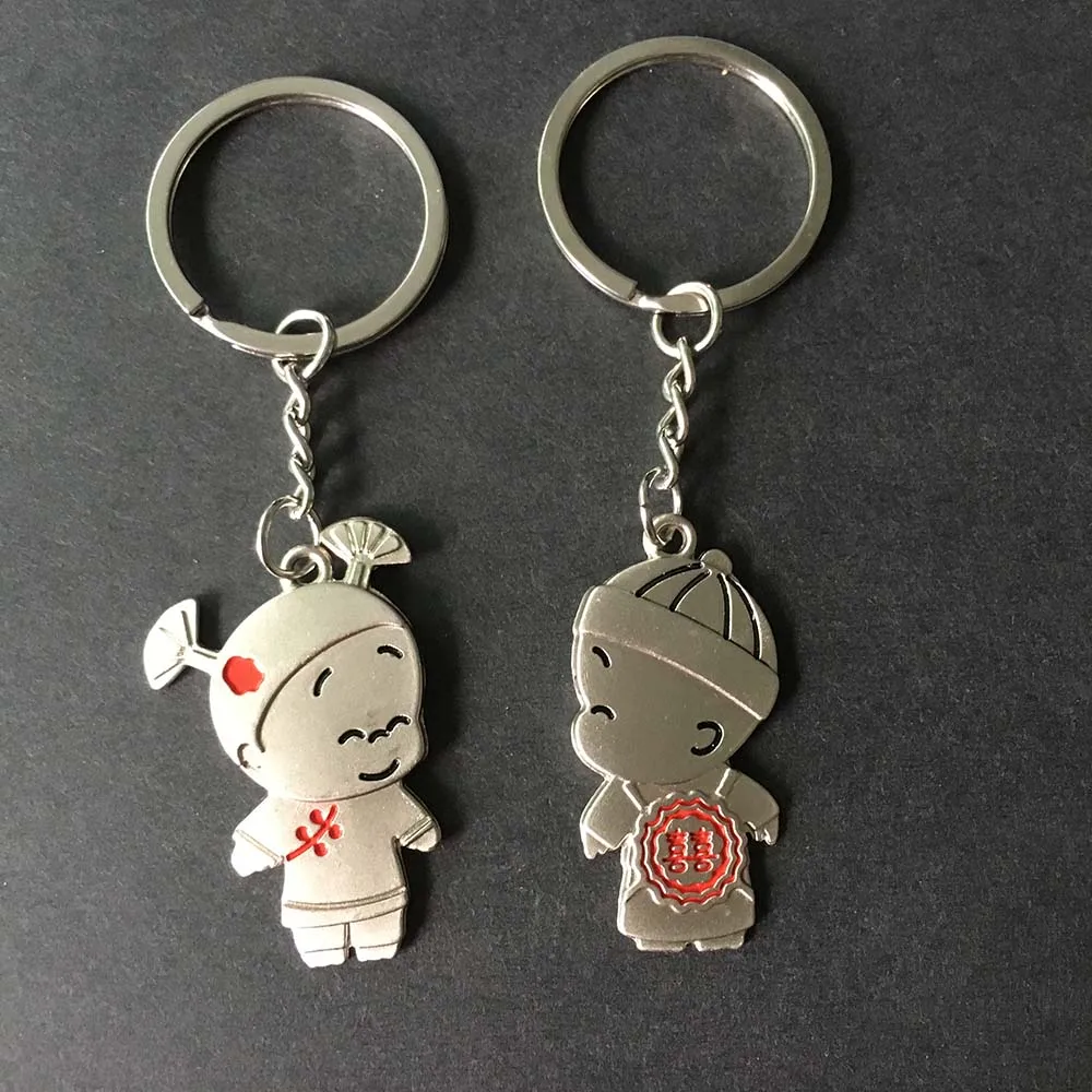 1 pairs keychains B Распродажа!, модный брелок для влюбленных, брелок для ключей с сердечком, лучшие друзья, рождественские подарки - Цвет: 1 pairs keychains B