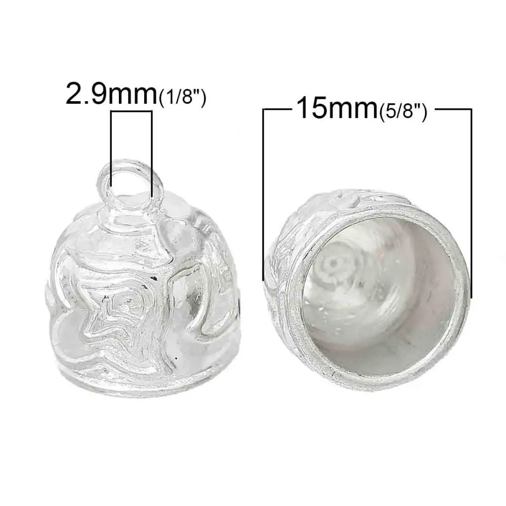 DoreenBeads Концевая крышка для ожерелья наконечники кожаного шнура украшения