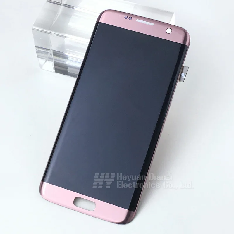 Сжигаемый в тени для SAMSUNG Galaxy S7 edge G935F G935A G935FD G935P ЖК-дисплей с кодирующий преобразователь сенсорного экрана в сборе