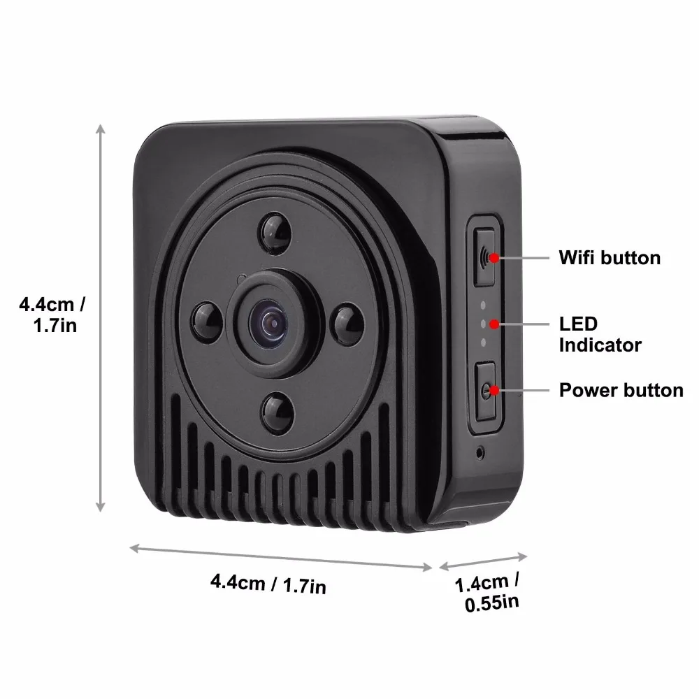 Wi-Fi IP мини Камера Беспроводной 720 P HD инфракрасного микро ИК Ночное видение