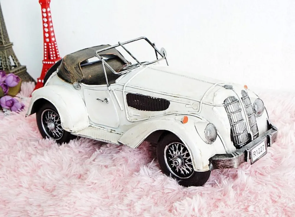 Винтажный Античный Ретро Классический zakka prop cabriolet ручная работа модель для дома