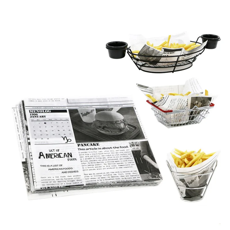 Бумага с вощеным покрытием оболочка для бумаги бумажная рисунком пищевой