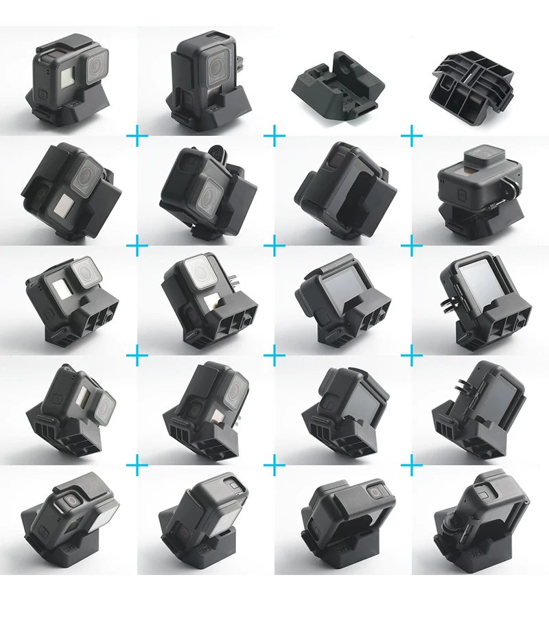 360 градусов Панорама Shoot Holder Multi-functional Multi-angle оперативная стойка Адаптер для GoPro Hero 7 6 5 4 3 аксессуар