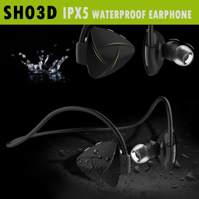 Sh03d NFC Беспроводной Bluetooth 4.0 гарнитура стерео Hearphone спортивные наушники MP3 Media Player