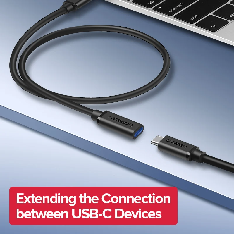 Ugreen USB C Удлинительный кабель type C Удлинительный шнур USB-C Thunderbolt 3 для MacBook Pro Zend Switch USB 3,1 USB Удлинительный кабель