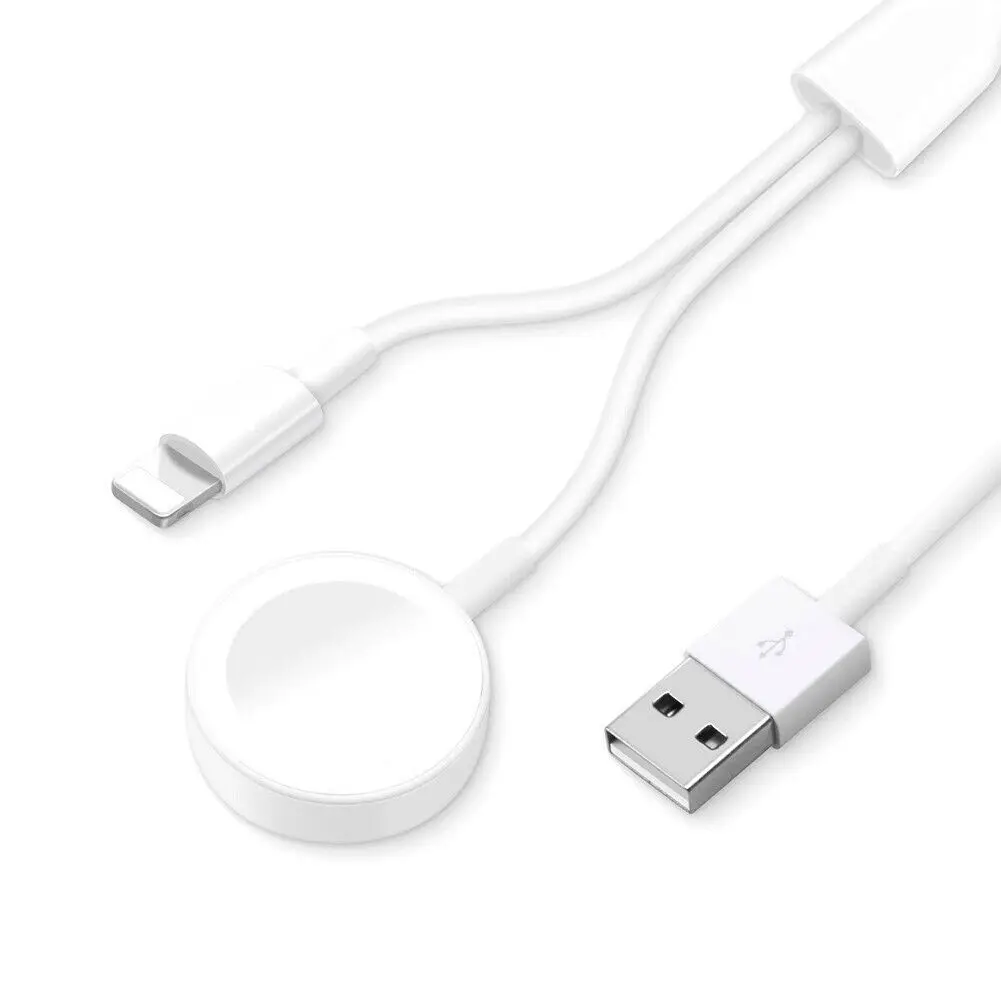 MFi Портативный Беспроводной Зарядное устройство для наручных часов Apple Watch, Зарядное устройство 4/3/2/1 серии Беспроводной Магнитная Быстрая зарядка USB Зарядное устройство - Тип штекера: PC shell