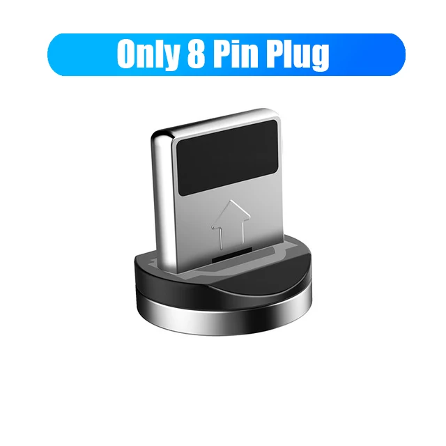 Only 8 Pin Plug 5А Магнитный USB кабель для быстрой зарядки usb type C кабель Micro USB 8Pin кабель для Iphone X USB шнур поддержка huawei супер быстрая зарядка - Цвет: Only 8 Pin Plug