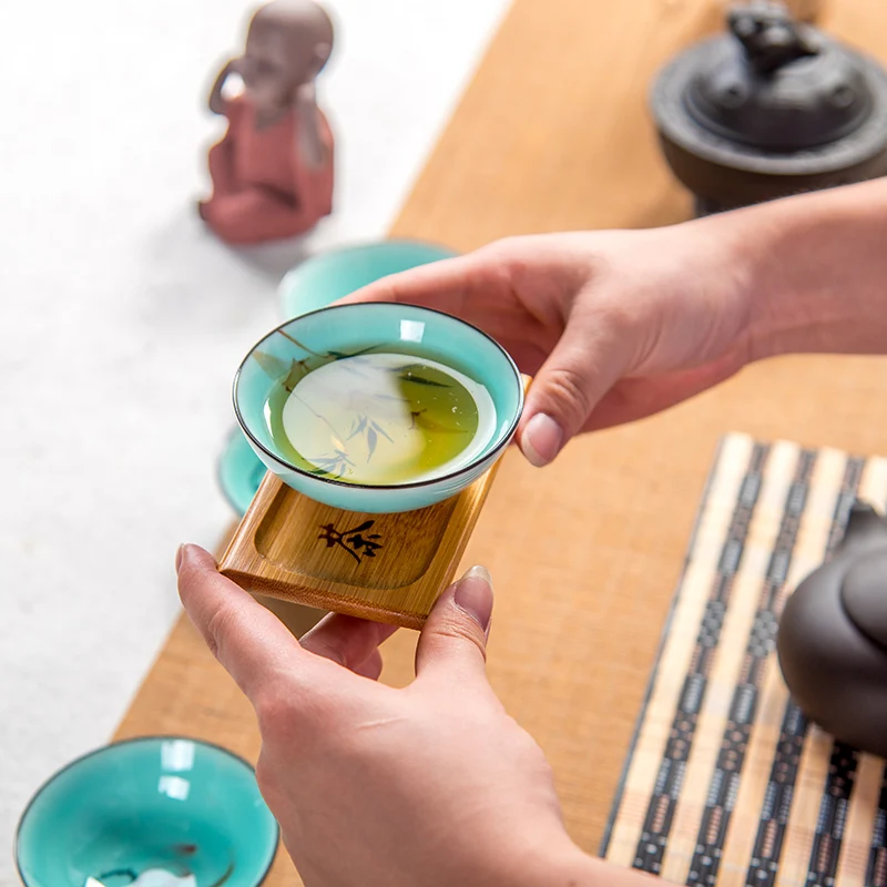 1 шт. чайная чашка китайская деликатная маленькая кунг фу фарфоровая ручная