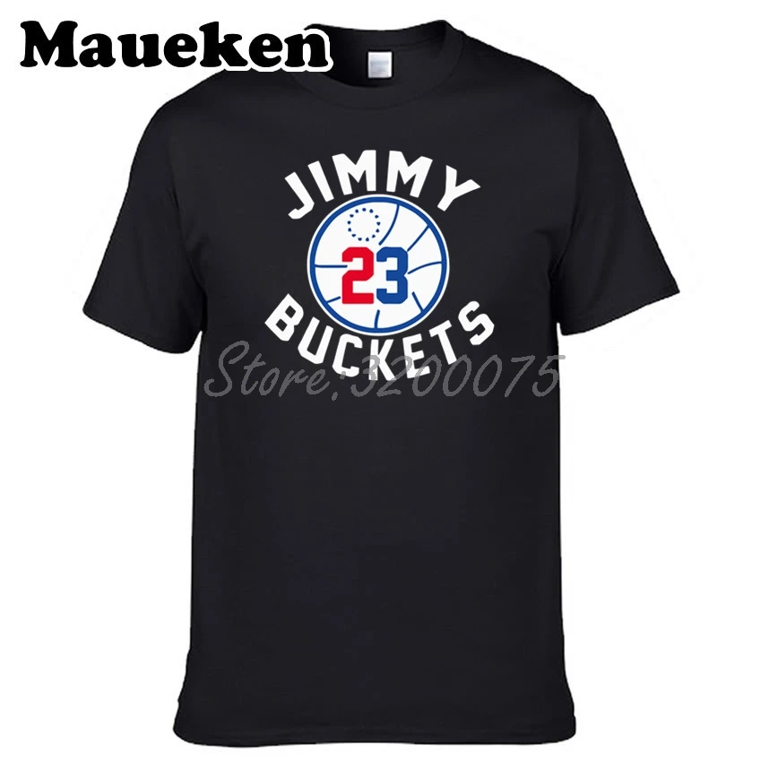 Мужская футболка с круглым вырезом Jimmy Butler 23 ведра Филадельфия Футболка мужская