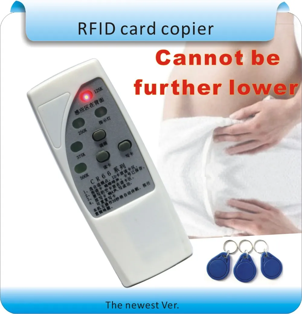 4 вида частоты RFID копировальный аппарат/Дубликатор/Cloner ID EM считыватель и писатель+ 10 шт. EM4305 записываемый брелок